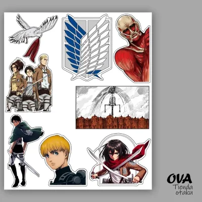  Pack de stickers Shingeki no Kyojin (Ataque a los Titanes)