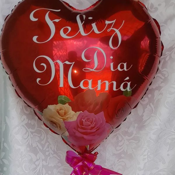 Globo metalizado de corazón 18"