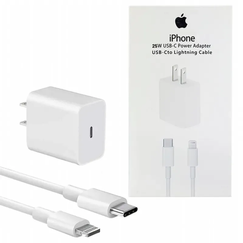Cargador y Cable iPhone 25W Lightning a Tipo C