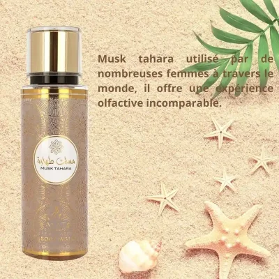 BUSINESS SQUARE BS AYAT PERFUMES Niebla perfumada MUSK TAHARA 250 ml Mist para el cuerpo Arabian Fragancia para hombre y mujer Fabricado en Dubai (Musk Tahara), 1 item