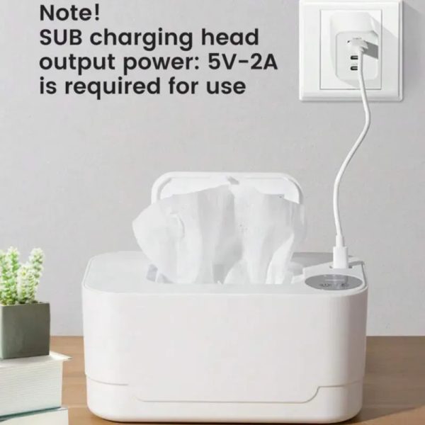 Calentador Eléctrico de Toallitas para Bebé Blanco