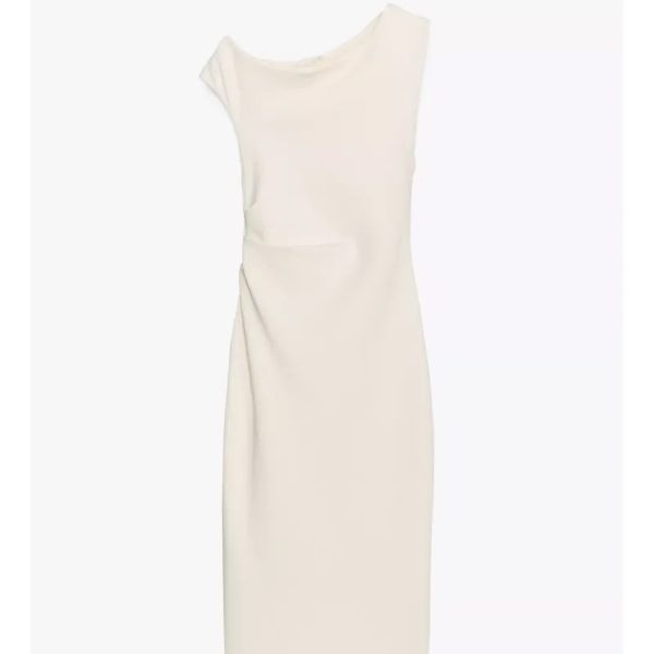 Vestido blanco al hombro