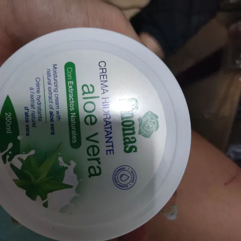 Crema hidratante de aloe 200 ml