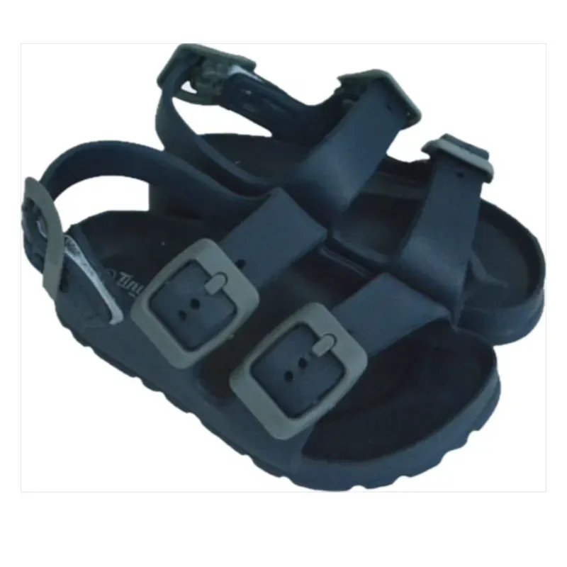 Sandalias Negras con Hebilla para Bebé