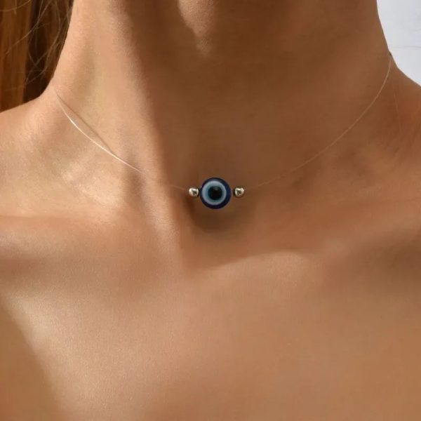 Collar Fantasmita de Ojo Turco 
