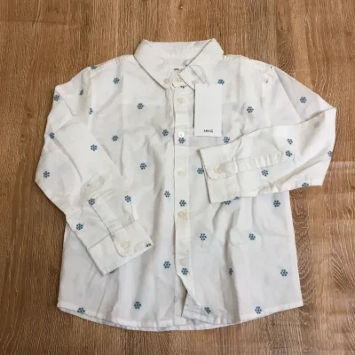 Camisa Mango de mangas largas con copos de nieve