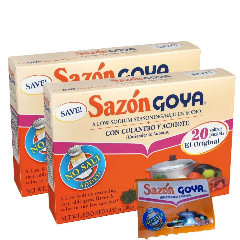 Sobres de Sazon Goya con cilantro y achiote