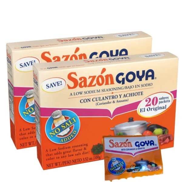Sobres de Sazon Goya con cilantro y achiote