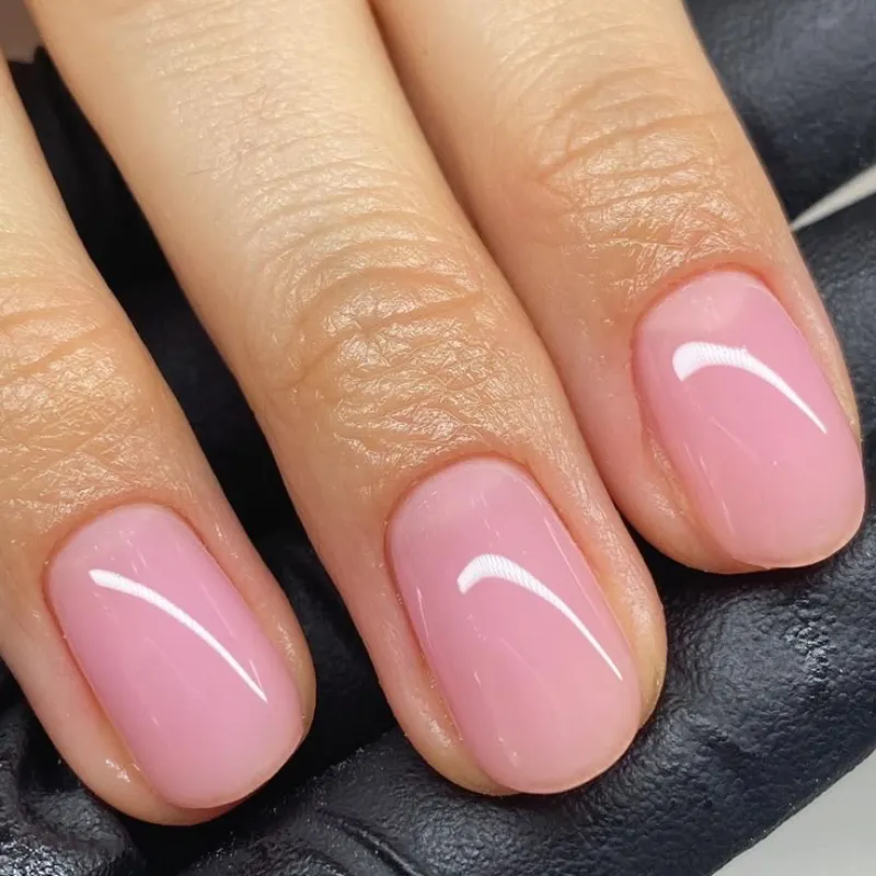 Uña natural + Rubber