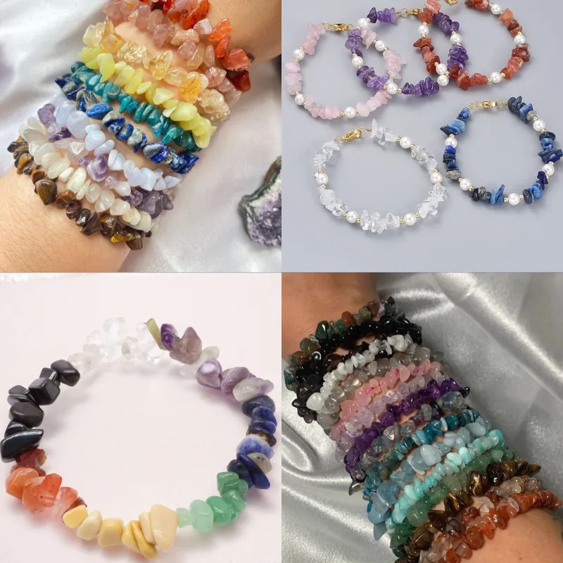 Pulseras de piedras preciosas 