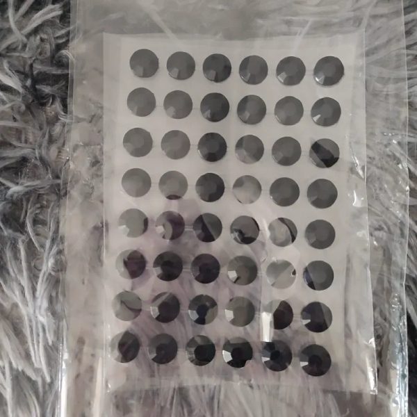 Stickers medias perlas negras grandes