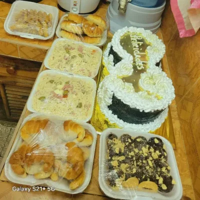 Combo para 20 personas con Cake doble 8600