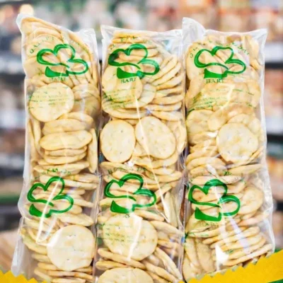 Galletas saladas crujientes