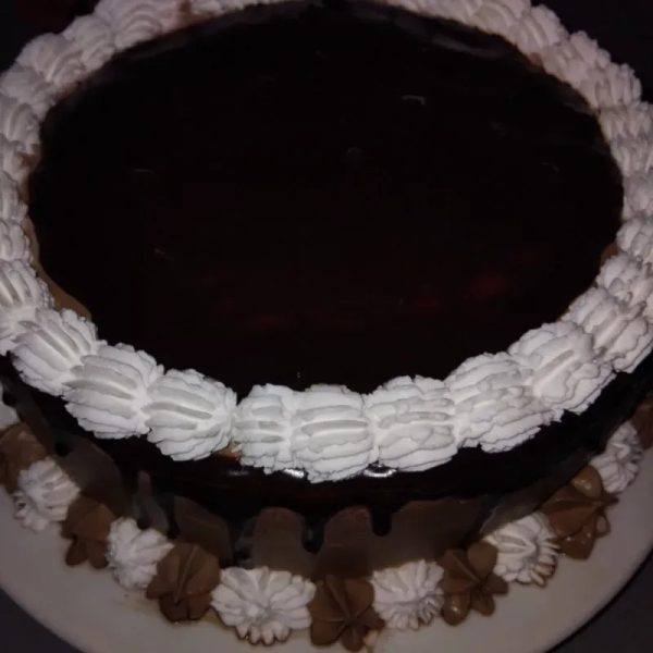 Cuña de panetela en chocolate