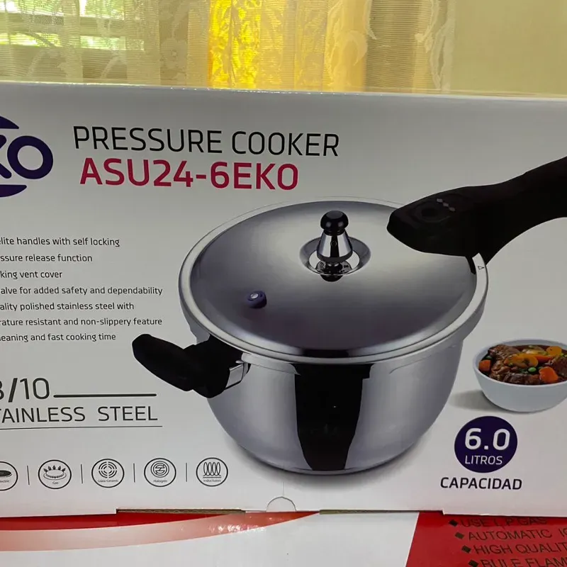 Olla de presión de 6 litros  de inducción. Marca EKO