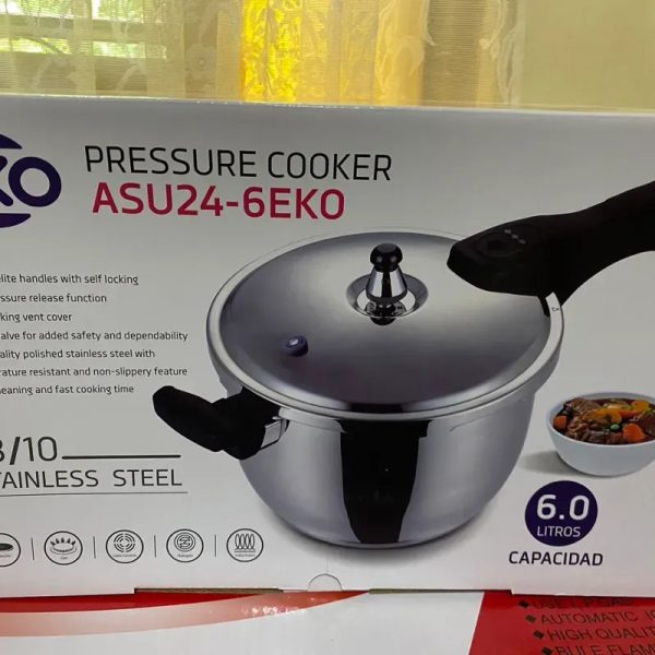Olla de presión de 6 litros  de inducción. Marca EKO