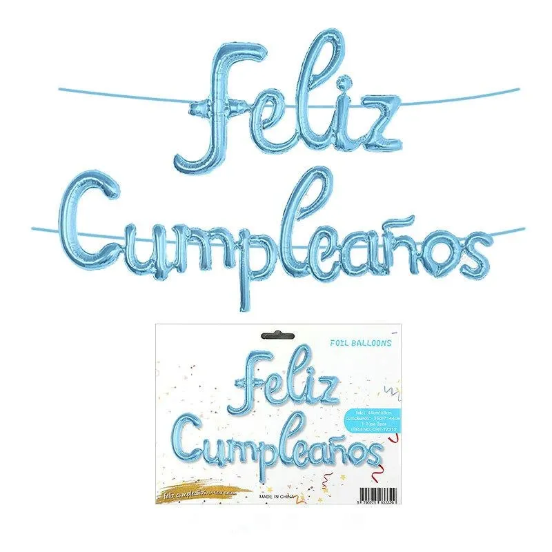 Globo frase "Feliz cumpleaños"