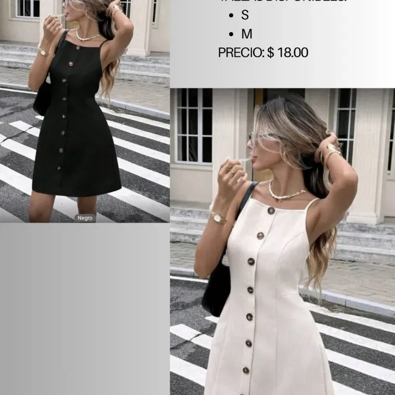 Vestido con botones