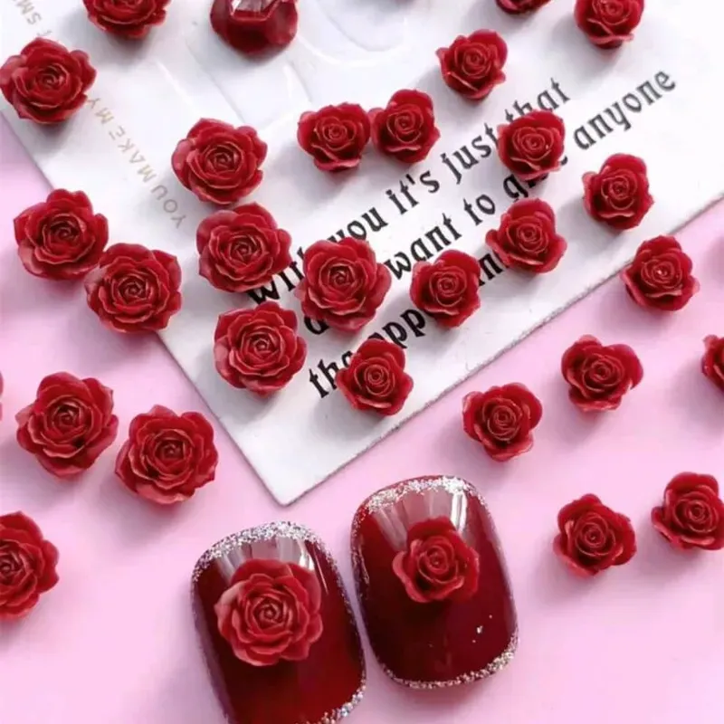 Flores rojas de relieve