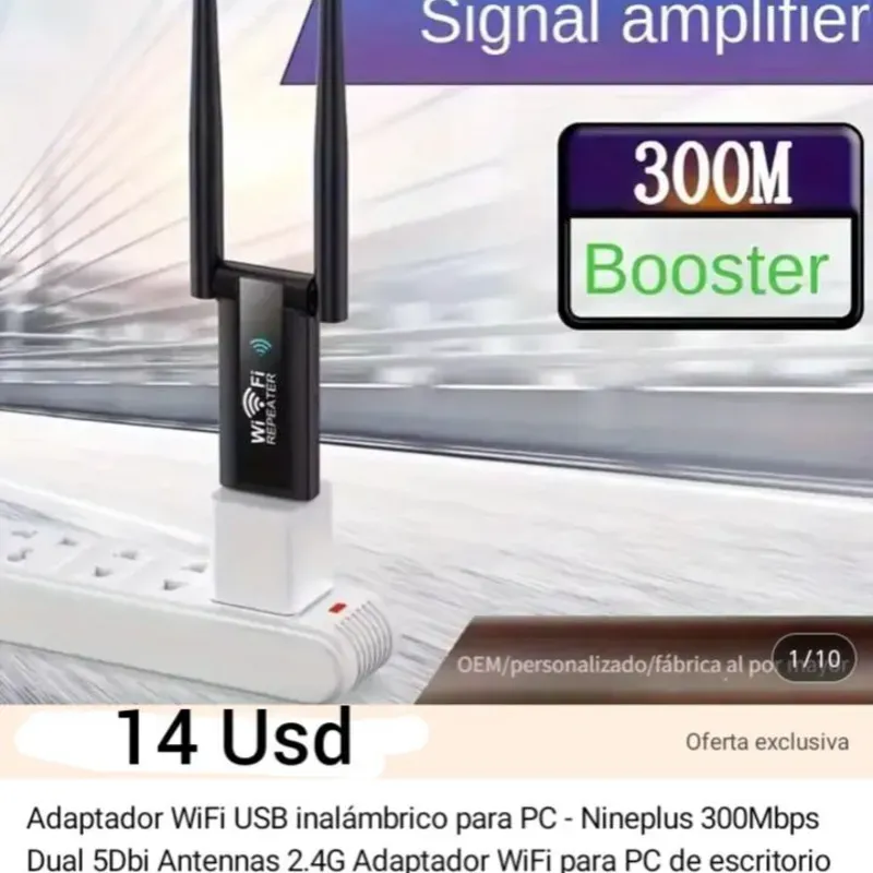 Repetidores wifi alimentación USB