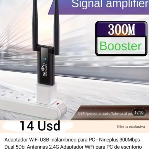 Repetidores wifi alimentación USB