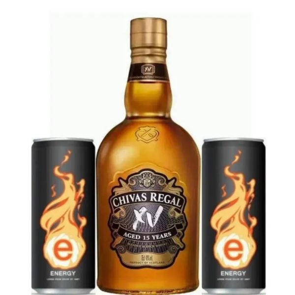 WHISKY CHIVAS REGAL 15 AÑOS + 2 ENERGIZANTES