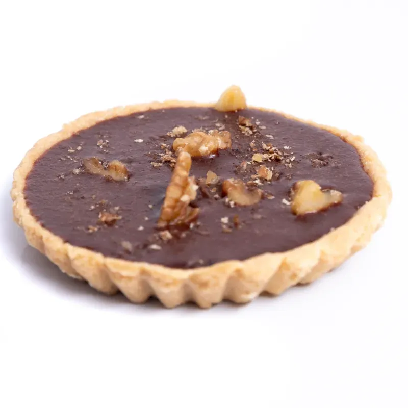 Tartaleta de chocolate con almendras