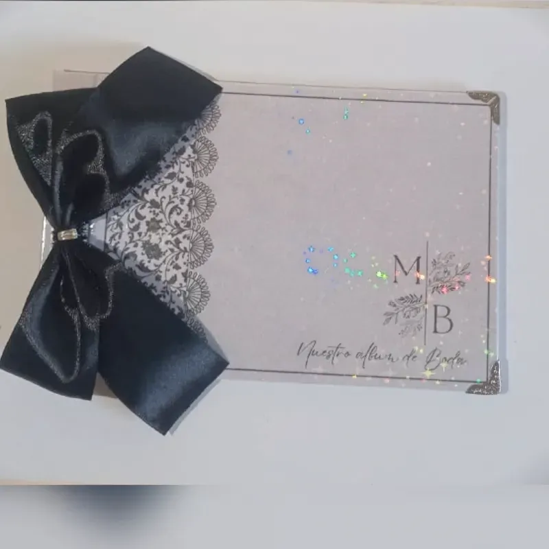 Libro de firma blanco y negro