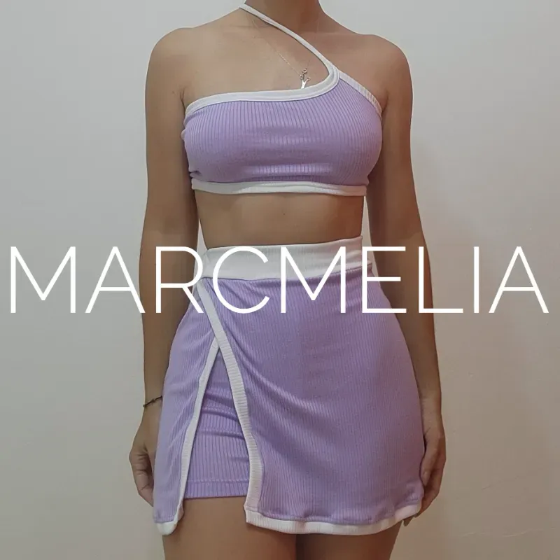 FALDA MINI C/LICRA /TOP IVO (ENCARGO)