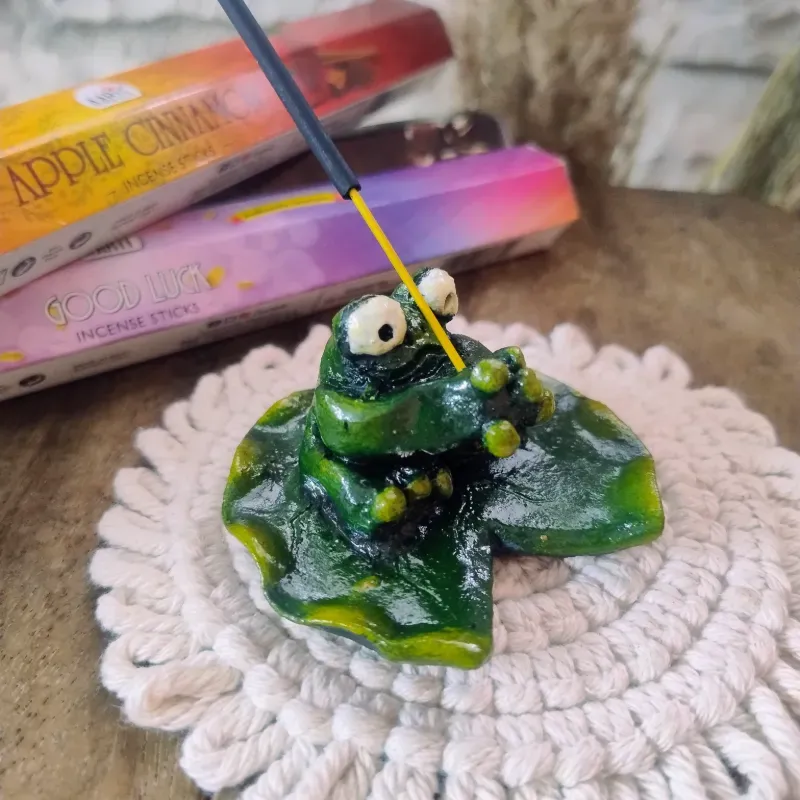 Porta Incienso con forma de Rana