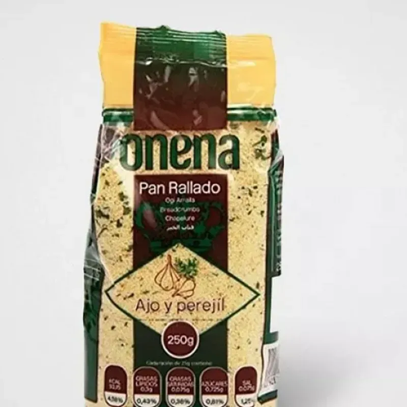 Pan rallado con ajo y perejil