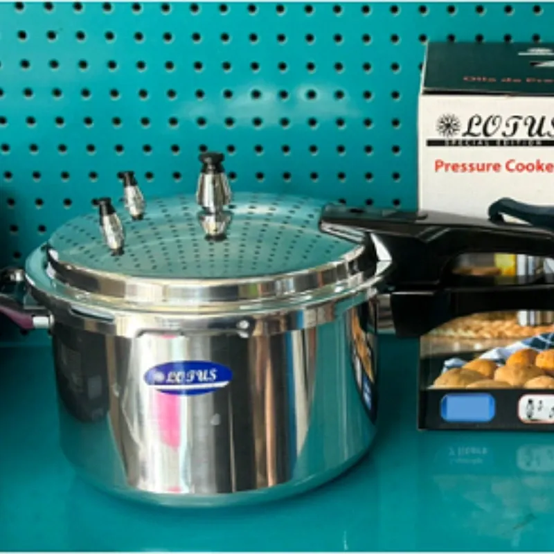 OLLA DE PRESION PARA FUEGO MARCA LOTUS, 3 PISTONES, ALUMINIO, 5 LITROS, REF: PC-22