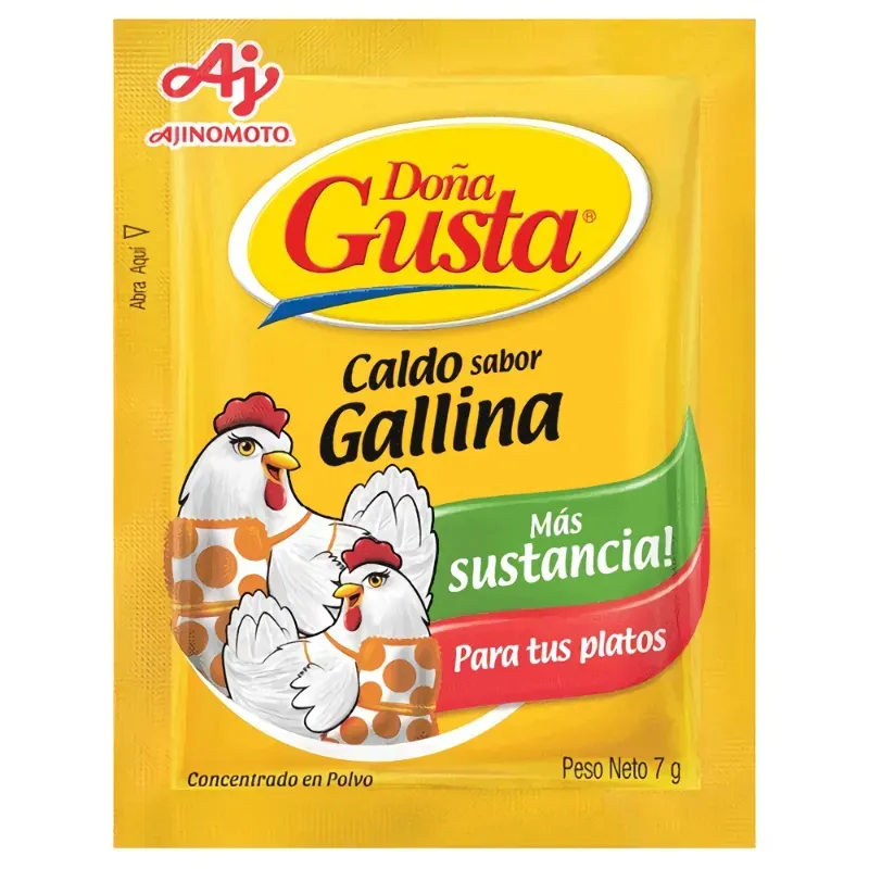 Caldo sabor Gallina Doña Gusta (10 sobres de 7 g)