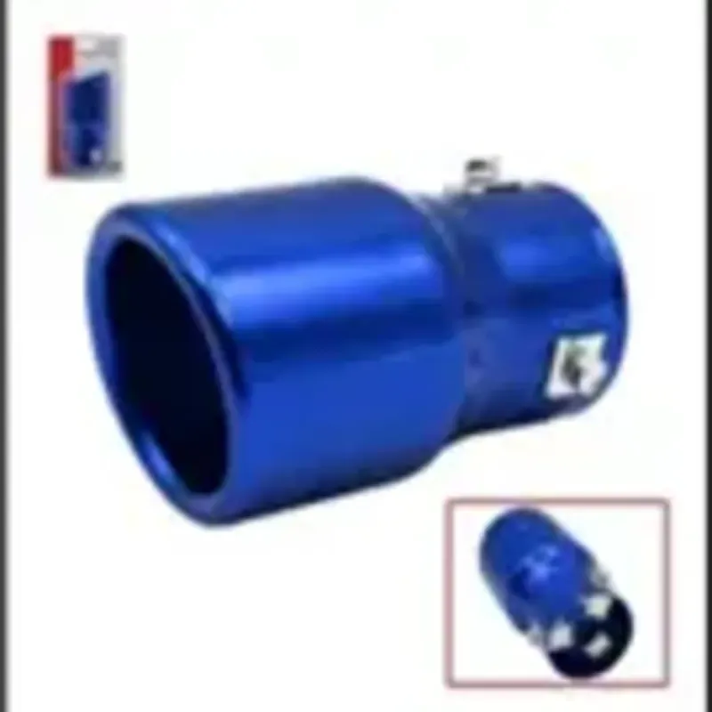 Salida de escape azul