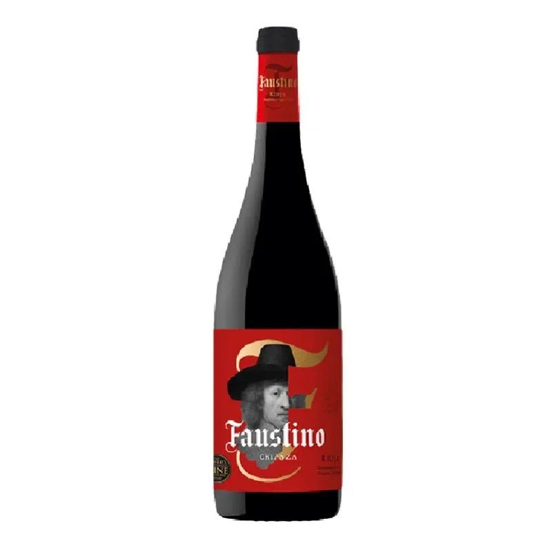 Vino Tinto Tempranillo D.O.Rioja FAUSTINO Crianza 750 ml/6 Caja