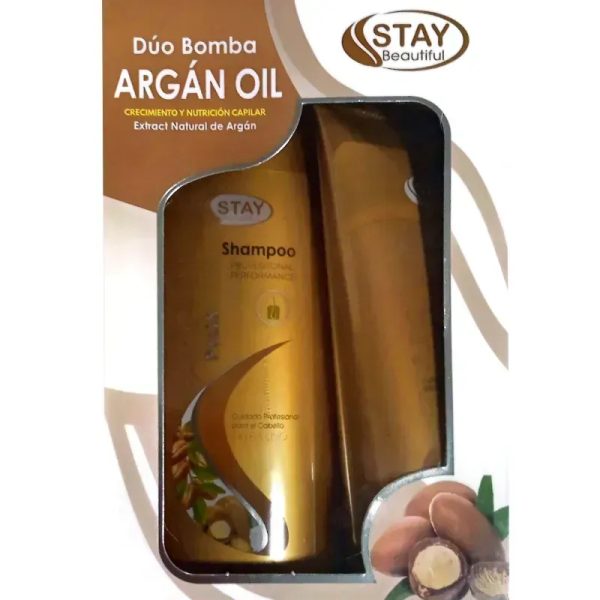  Dúo Champú + Acondicionador Stay Beautiful con Aceite de Argán 