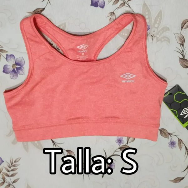 Top umbro naranja, deportivo.