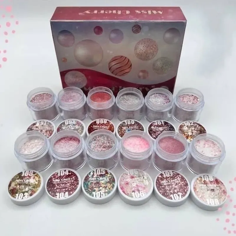 Polímero con glitter Miss Cherry