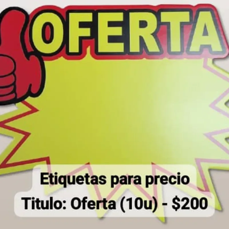 Etiquetas para precio