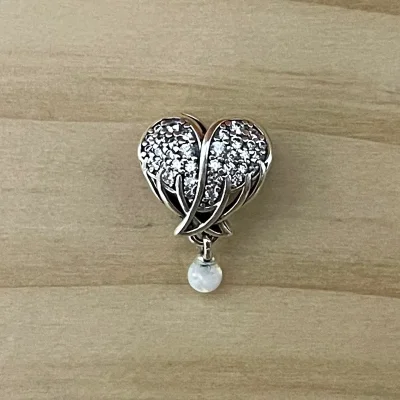 Charms de Corazón con alas