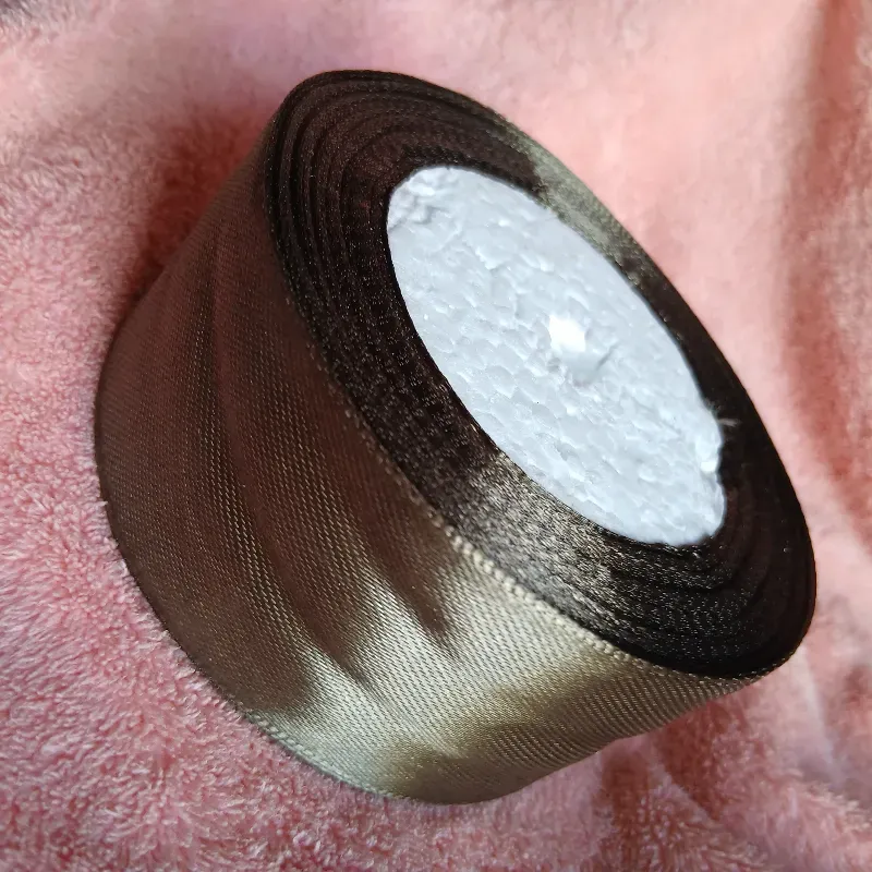 Cinta de satín 4 cm verde oscuro