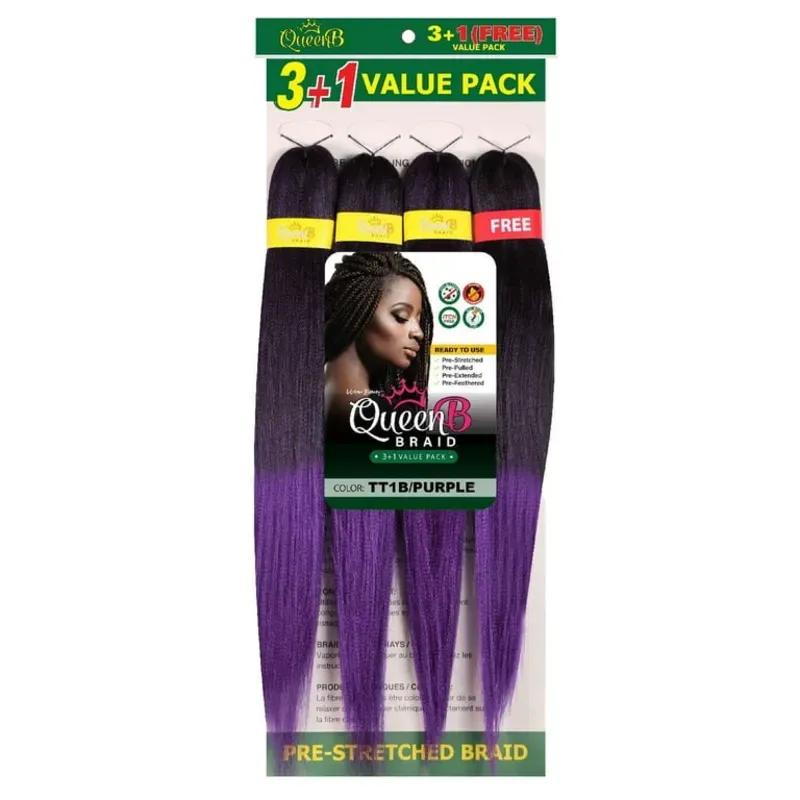 Cabello  Kanekalon de 50 pulgadas # TT1B/PURPLE