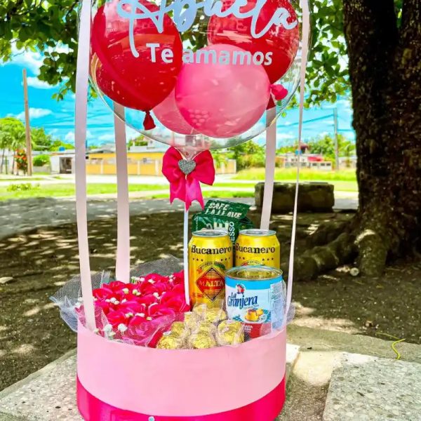 Caja con rosas