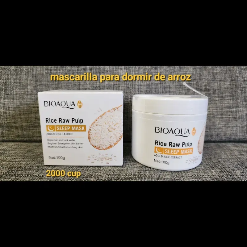 Mascarilla nocturna de arroz