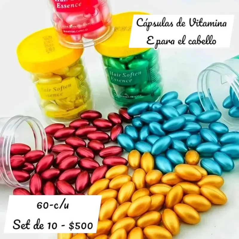 Cápsulas para el pelo de Vitamina E (pomo)
