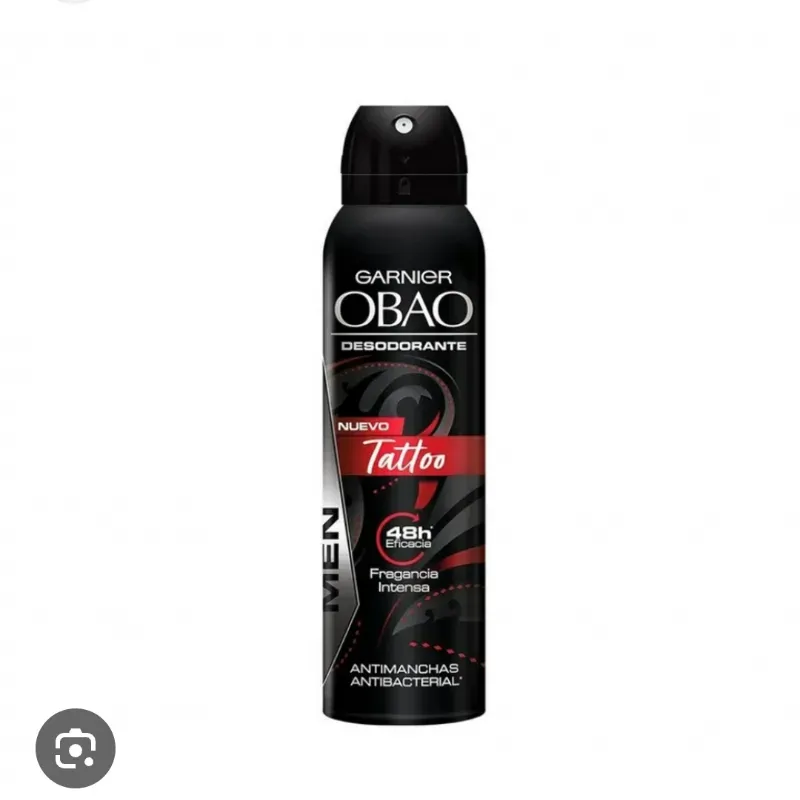 DESODORANTE SPRAY OBAO TATTOO FRAGANCIA INTENSA 150ML
