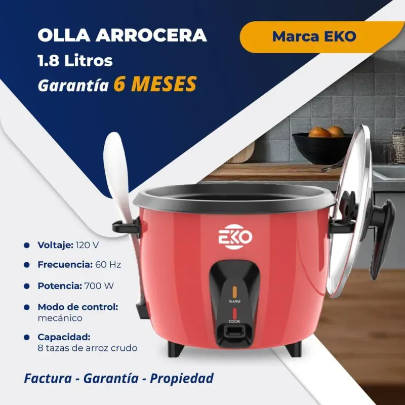 Olla arrocera 1.8L
