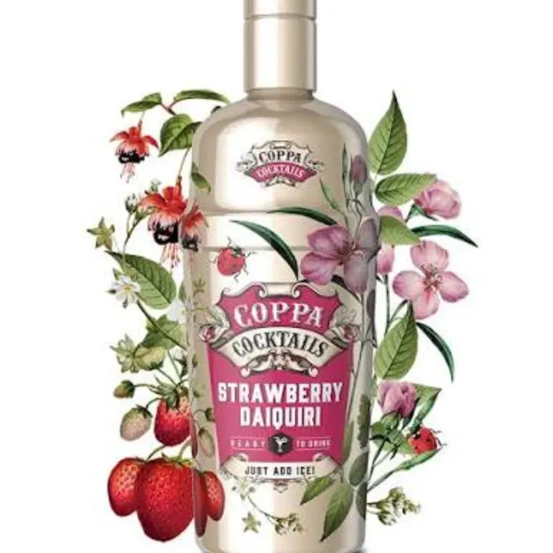STRAWBERRY DAIQUIRI COPPA COCKTAIL 12X75X15%
