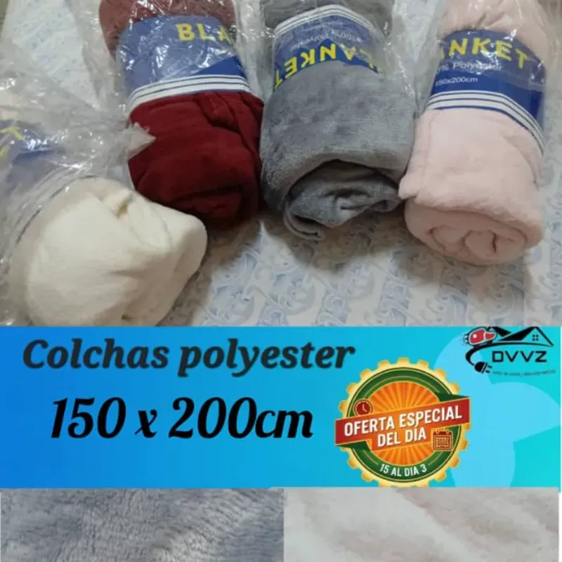 Colcha poliéster Blanca