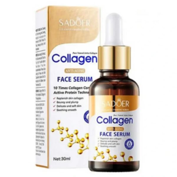 Suero facial hidratante  con colágeno antienvejecimiento Sadoer 30ml